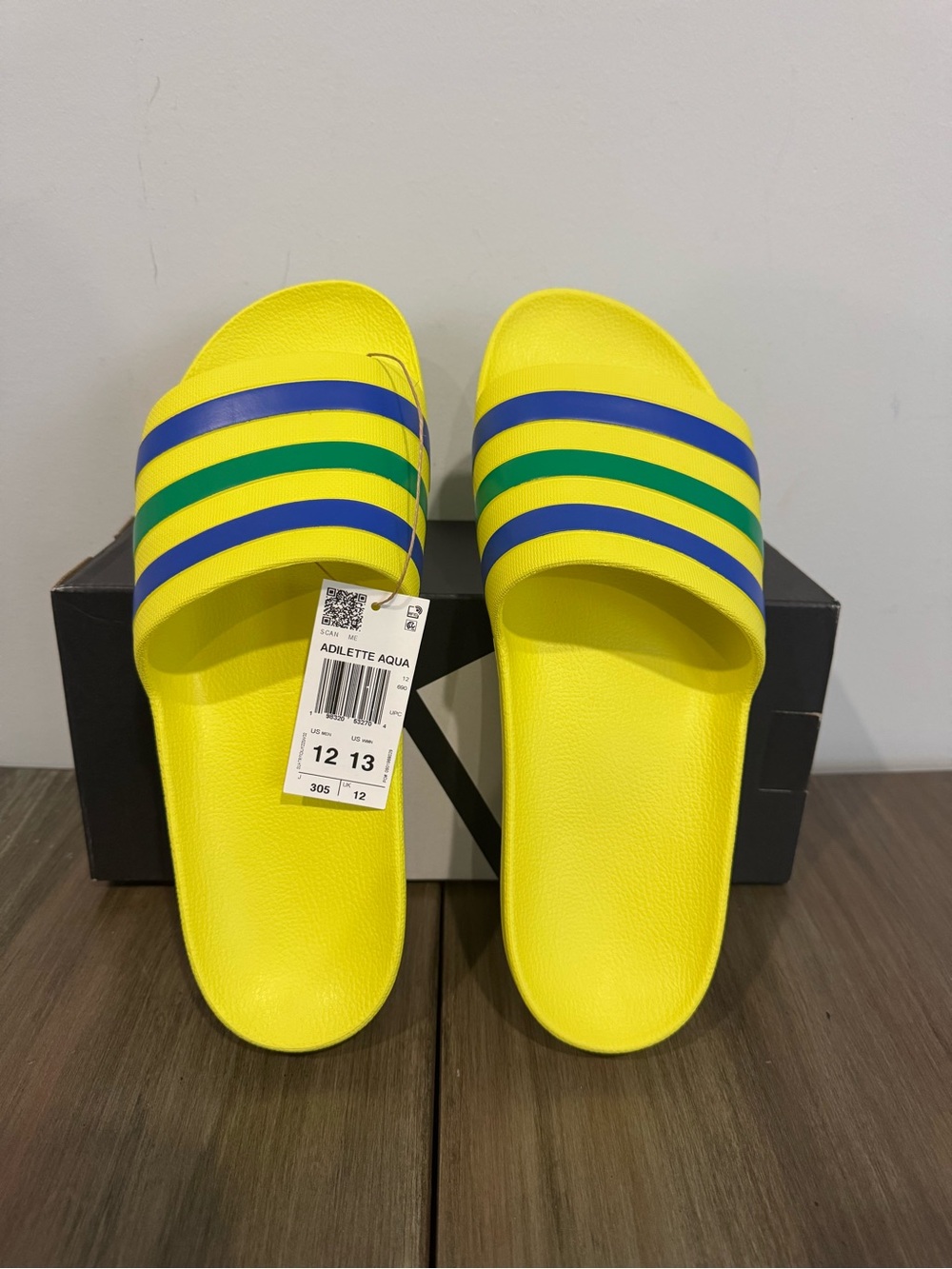 ADIDAS ADILETTE BRAZIL AQUA UNISEX SLIDE SANDALS